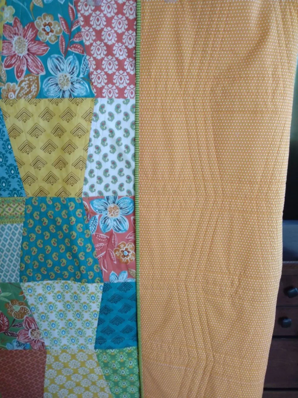 💚🧡🤎BN AUTUMN FALL UNIQUE TUMBLER DESIGN COTTON LAP QUILT